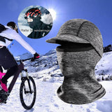 Maxbell Neck Warmer Snood Scarf Ski Hat Cycling Winter Face Mask Balaclava Unisex Brim grey light ash