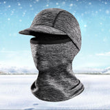 Maxbell Neck Warmer Snood Scarf Ski Hat Cycling Winter Face Mask Balaclava Unisex Brim grey light ash