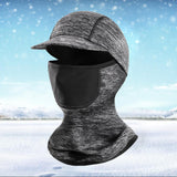 Maxbell Neck Warmer Snood Scarf Ski Hat Cycling Winter Face Mask Balaclava Unisex Brim filter light ash