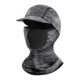 Maxbell Neck Warmer Snood Scarf Ski Hat Cycling Winter Face Mask Balaclava Unisex Brim filter light ash