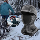 Maxbell Neck Warmer Snood Scarf Ski Hat Cycling Winter Face Mask Balaclava Unisex Brim filter light ash