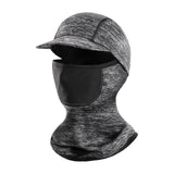 Maxbell Neck Warmer Snood Scarf Ski Hat Cycling Winter Face Mask Balaclava Unisex Brim filter light ash