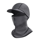 Maxbell Neck Warmer Snood Scarf Ski Hat Cycling Winter Face Mask Balaclava Unisex Brim grey