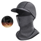 Maxbell Neck Warmer Snood Scarf Ski Hat Cycling Winter Face Mask Balaclava Unisex Brim grey