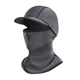 Maxbell Neck Warmer Snood Scarf Ski Hat Cycling Winter Face Mask Balaclava Unisex Brim grey