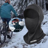 Maxbell Neck Warmer Snood Scarf Ski Hat Cycling Winter Face Mask Balaclava Unisex thin velvet black