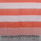 Maxbell Large Beach Towels Hotel Stripe Pool Towel Blend 90x190cm orange