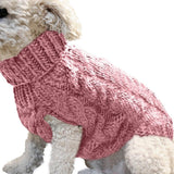 Maxbell Dog Cat Jumper Jumpsuit Pet Sweater Costume for Small - Medium Dogs Pink XL