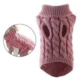 Maxbell Dog Cat Jumper Jumpsuit Pet Sweater Costume for Small - Medium Dogs Pink XL