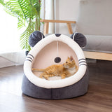 Maxbell Soft Dog Cat Bed Anti-Slip Kennel Comfy Cave for Kitten Medium Rabbits L