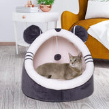 Maxbell Soft Dog Cat Bed Anti-Slip Kennel Comfy Cave for Kitten Medium Rabbits L