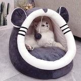 Maxbell Soft Dog Cat Bed Anti-Slip Kennel Comfy Cave for Kitten Medium Rabbits L