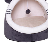 Maxbell Soft Dog Cat Bed Anti-Slip Kennel Comfy Cave for Kitten Medium Rabbits L