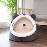 Maxbell Soft Dog Cat Bed Anti-Slip Kennel Comfy Cave for Kitten Medium Rabbits L