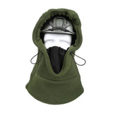 Maxbell Fleece Balaclava Ski Mask Hood Winter Neck Warm for Cold Weather Green