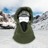 Maxbell Fleece Balaclava Ski Mask Hood Winter Neck Warm for Cold Weather Green