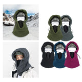 Maxbell Fleece Balaclava Ski Mask Hood Winter Neck Warm for Cold Weather Black