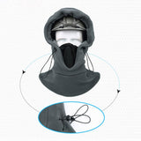 Maxbell Fleece Balaclava Ski Mask Hood Winter Neck Warm for Cold Weather Black