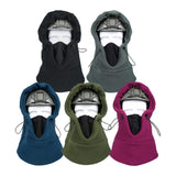 Maxbell Fleece Balaclava Ski Mask Hood Winter Neck Warm for Cold Weather Black