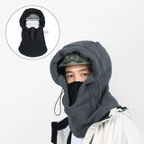 Maxbell Fleece Balaclava Ski Mask Hood Winter Neck Warm for Cold Weather Black