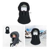 Maxbell Fleece Balaclava Ski Mask Hood Winter Neck Warm for Cold Weather Black