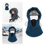 Maxbell Fleece Balaclava Ski Mask Hood Winter Neck Warm for Cold Weather Blue