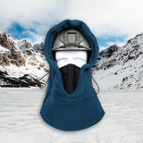 Maxbell Fleece Balaclava Ski Mask Hood Winter Neck Warm for Cold Weather Blue