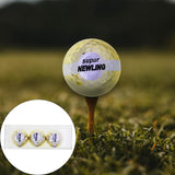 Maxbell Golf Balls Portable Rubber for Golf Course Opening Ceremony Events Gift 3 Pieces