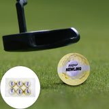 Maxbell Golf Balls Portable Rubber for Golf Course Opening Ceremony Events Gift 6 Pieces