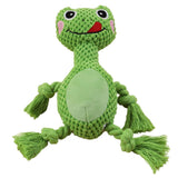 Maxbell Plush Squeaky Dog Toys Chew Toy Animal for Puppy Pet Accessories Frog