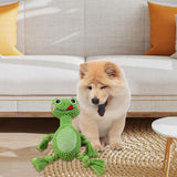 Maxbell Plush Squeaky Dog Toys Chew Toy Animal for Puppy Pet Accessories Frog