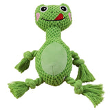 Maxbell Plush Squeaky Dog Toys Chew Toy Animal for Puppy Pet Accessories Frog