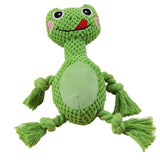 Maxbell Plush Squeaky Dog Toys Chew Toy Animal for Puppy Pet Accessories Frog