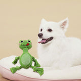 Maxbell Plush Squeaky Dog Toys Chew Toy Animal for Puppy Pet Accessories Frog