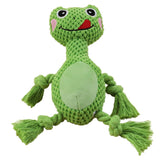 Maxbell Plush Squeaky Dog Toys Chew Toy Animal for Puppy Pet Accessories Frog