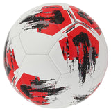 Maxbell Soccer Ball Size 4 Children Toys Gifts Stitched Training Ball Official Match Black and Red