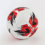 Maxbell Soccer Ball Size 4 Children Toys Gifts Stitched Training Ball Official Match Black and Red