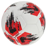 Maxbell Soccer Ball Size 4 Children Toys Gifts Stitched Training Ball Official Match Black and Red