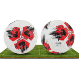 Maxbell Soccer Ball Size 4 Children Toys Gifts Stitched Training Ball Official Match Black and Red