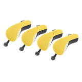 Maxbell 4x Nylon Golf Hybrid Headcovers Interchangeable No. Tag Wood Cover Yellow