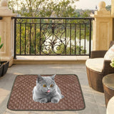 Maxbell Pet Cooling Mat Dog Cool Pad Cushion Soft Indoor Outdoor Cat Bed Pads Wine Red L