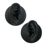 Maxbell Simulation Ear Model Silicone for Jewelry Display Asmr Sleep Left Ear Black