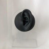 Maxbell Simulation Ear Model Silicone for Jewelry Display Asmr Sleep Left Ear Black