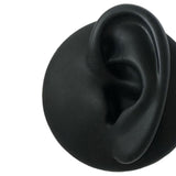 Maxbell Simulation Ear Model Silicone for Jewelry Display Asmr Sleep Left Ear Black