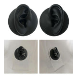 Maxbell Simulation Ear Model Silicone for Jewelry Display Asmr Sleep Left Ear Black