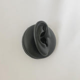 Maxbell Simulation Ear Model Silicone for Jewelry Display Asmr Sleep Left Ear Black