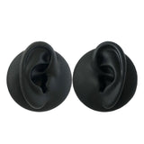 Maxbell Simulation Ear Model Silicone for Jewelry Display Asmr Sleep Left Ear Black