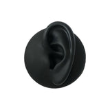 Maxbell Simulation Ear Model Silicone for Jewelry Display Asmr Sleep Left Ear Black