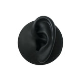 Maxbell Simulation Ear Model Silicone for Jewelry Display Asmr Sleep Left Ear Black