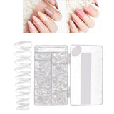 Maxbell Transparent False Nail 500Pcs Extention Nails Natural for Home DIY Weddings M